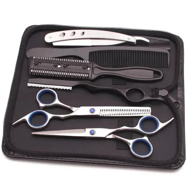 Juego de Tijeras de Peluquería de Acero Inoxidable Premium