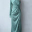 Women's Cinched Waist Slim-Fit Evening Dress