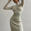 Maxi Cuello Alto: Vestido de Suéter Elegante