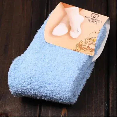 Women's Cozy Bed Socks in Pure Color