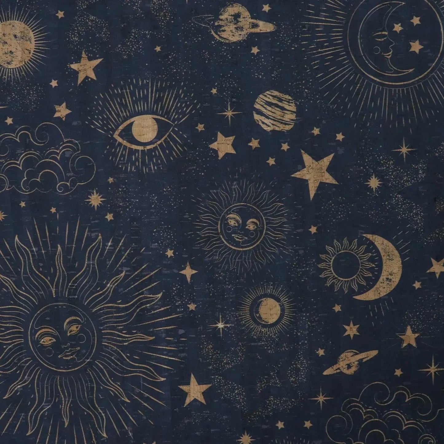 Cork Zodiac Galaxy Pro 1/2 Yarda - Tela Ecológica Premium