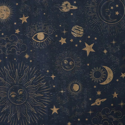 Cork Zodiac Galaxy Pro 1/2 Yarda - Tela Ecológica Premium