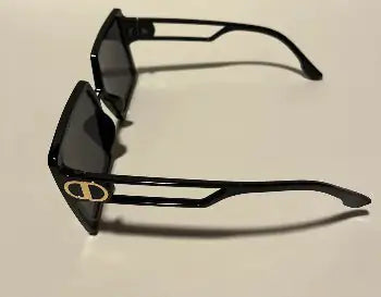 Lux Oversized Vintage D Shape Sunglasses