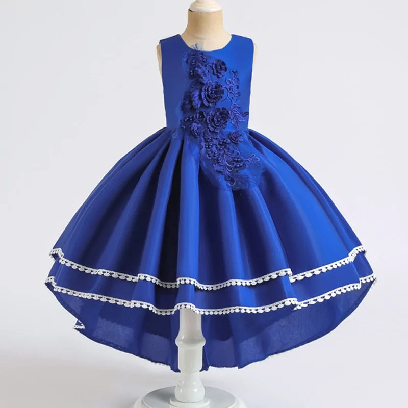 Vestidos de Cola de Princesa para Pequeñas Reinas