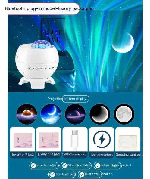 Proyector de Cielo Estrellado Aurora Boreal