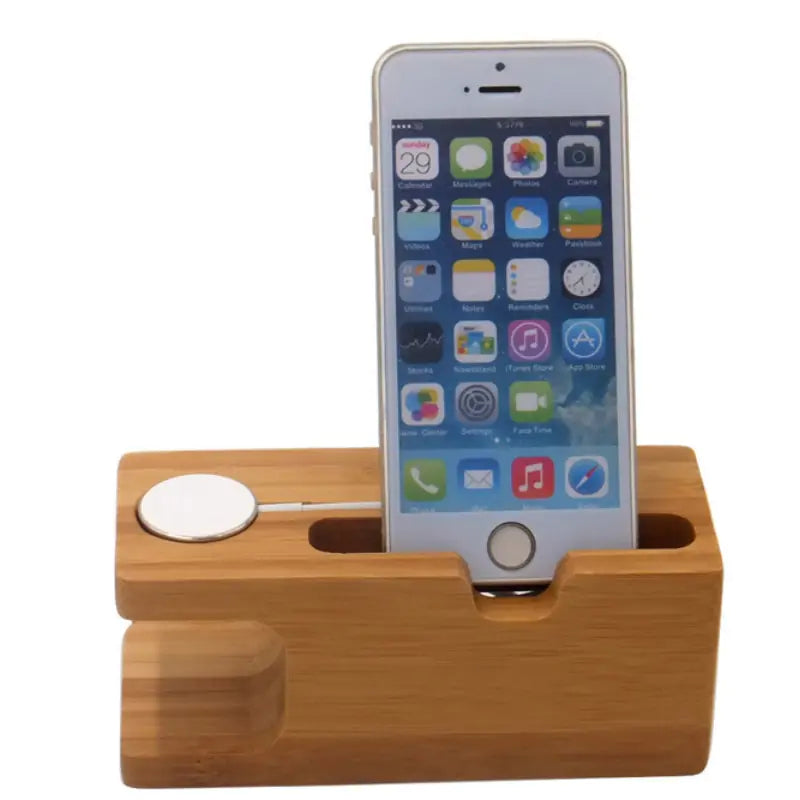 Elegant Wood Charger Station for Organized Charging