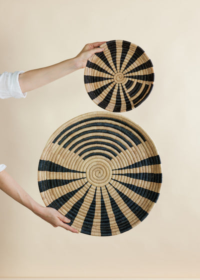 Zulo Woven Wall Disc - Handcrafted African Art