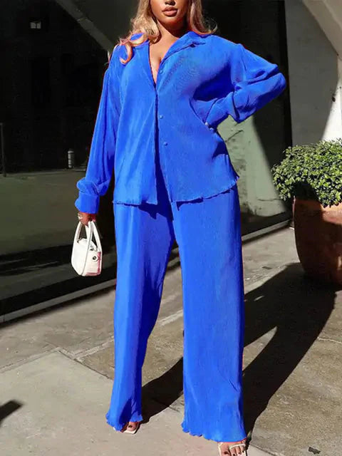 Conjunto de Traje Sólido para Elegancia Profesional