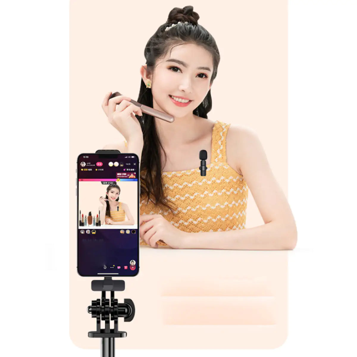 Micrófono Mini Karaoke e Influencer para Smartphone