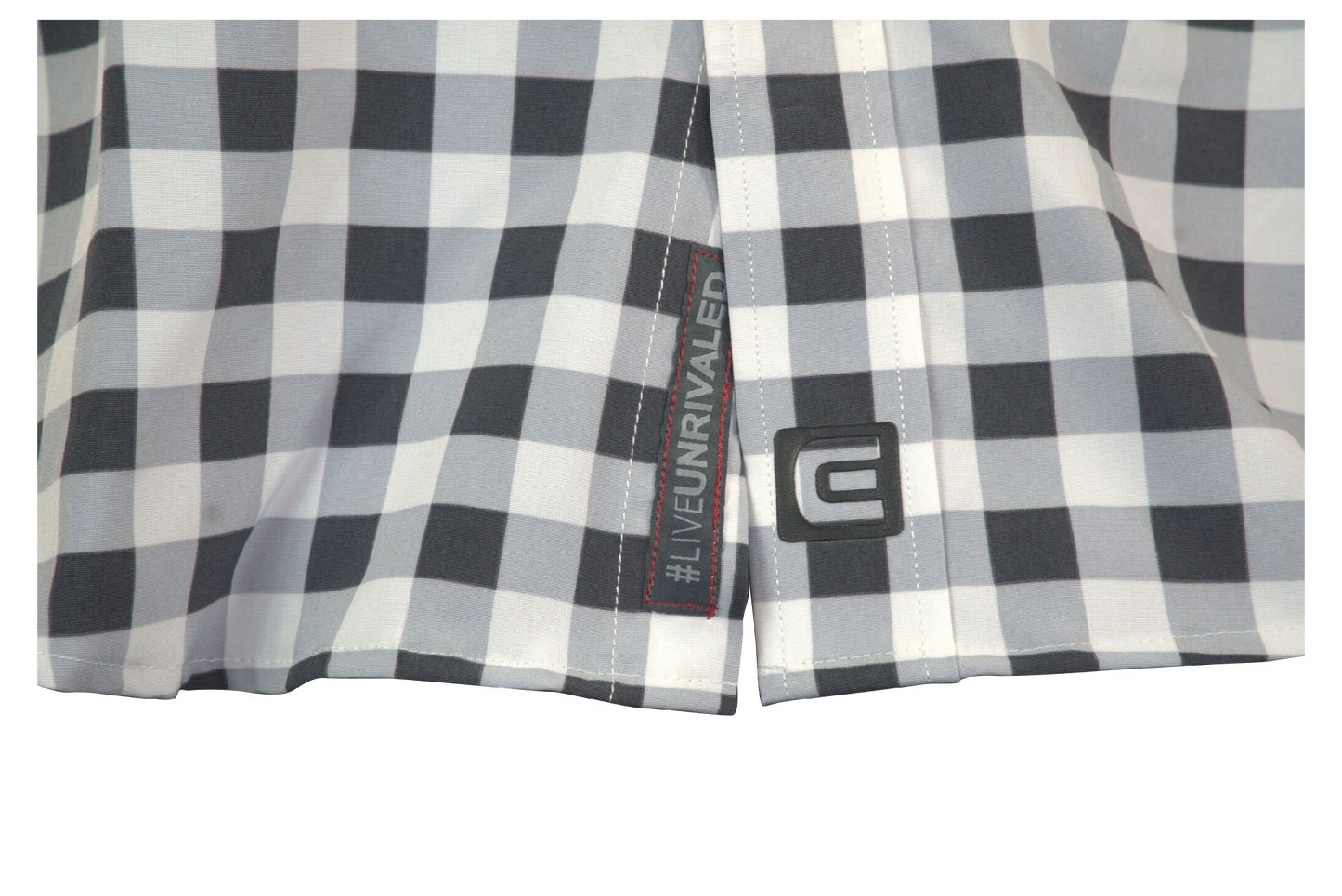 Titan Grey Plaid Long Sleeve Shirt - Athletic Fit - Korvel