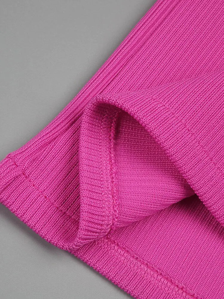 Vestido de Vendaje con Lazos - Elegante y Sofisticado