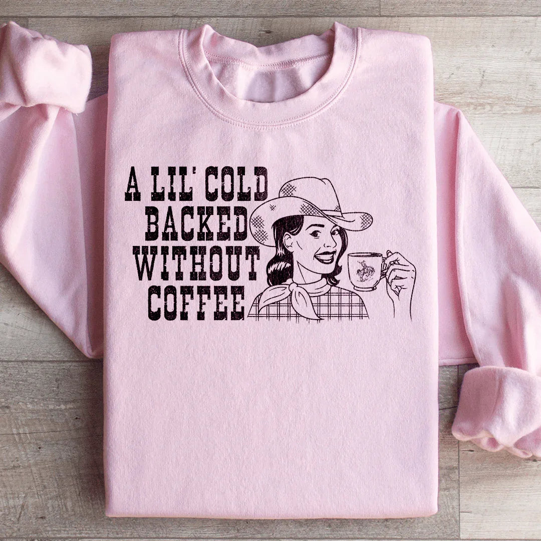Sudadera con la espalda un poco fría sin café