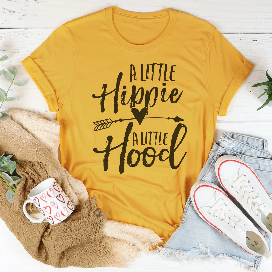 A Little Hippie A Little Hood Tee - Korvel