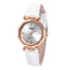 Montre en cuir avec strass pour femmes