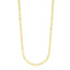 Collar de cadena de cable de oro amarillo de 14k
