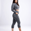 JupiterGear Mid-Rise Capri Fitness Leggings with Pockets