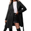 Women's Elegant Lace-up Slim-fit Woolen Coat