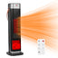 1500W Oscillating Ceramic Tower Space Heater with 3D Flame