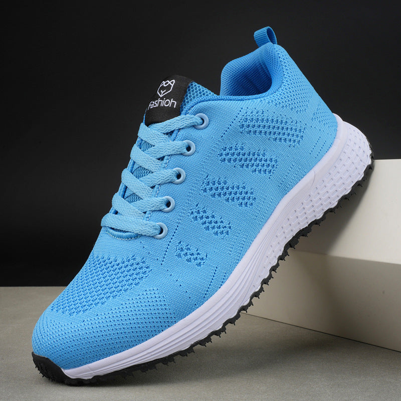 Plus Size Women's Fly-Knit Mesh Sneakers