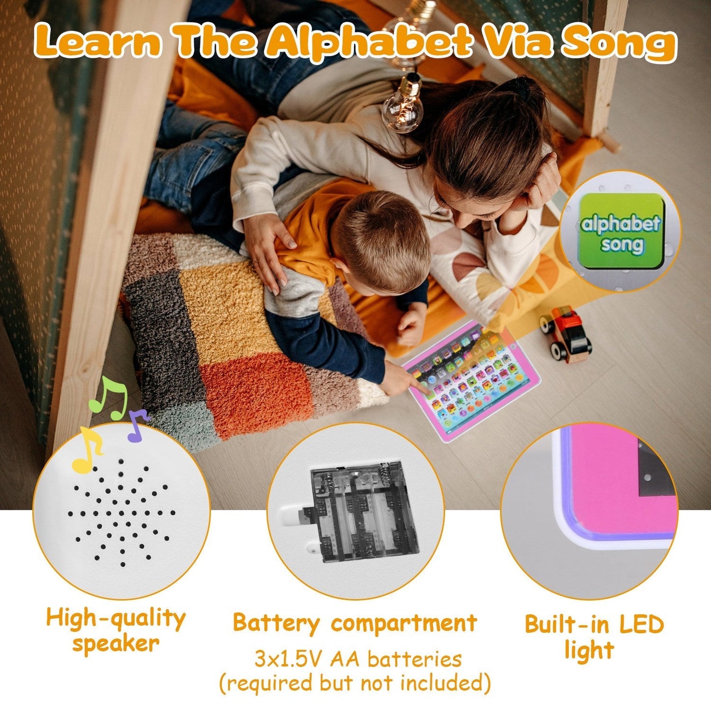 Jouet Tablette Éducative Gbruno pour Enfants de 2 à 7 Ans