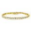 Pulsera de Tenis de Diamantes de Plata Esterlina Baño de Oro Rosa de 14K - 7"