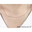 14k Pink Gold Diamond Cut Cable Link Chain - 0.8mm