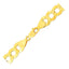 14k Yellow Gold Solid Curb Bracelet - 10.0mm