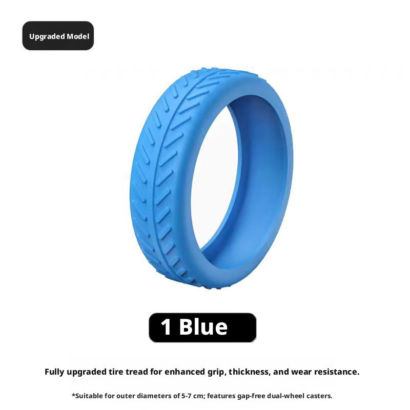 Funda Protectora para Ruedas de Equipaje - Azul - 1 Paquete