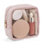 Premium Leather Transparent Cosmetic Bag for Travel