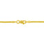 Collar de Cadena Franco en Forma de V con Diamantes de Oro de 14K