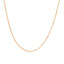 Collar de cadena ajustable de cable de oro rosa de 14k
