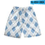 Men's Plaid Casual Beach Shorts