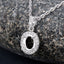 Pendentif semi-monture en or blanc 14K avec diamant blanc de 0,18 carat