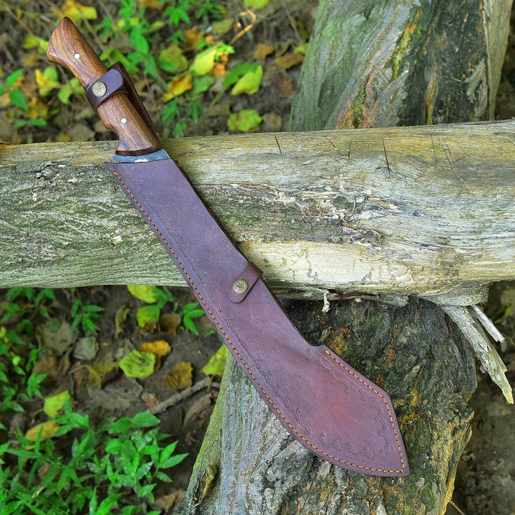 Ultimate Outdoor Survival Knife – 19" Handcrafted High Carbon Steel Blade with Elegant Rosewood Handle - Korvel
