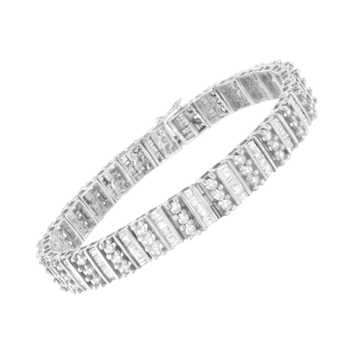 Pulsera de Tenis de Diamantes de Oro Blanco de 14K - 4 7/8 cttw