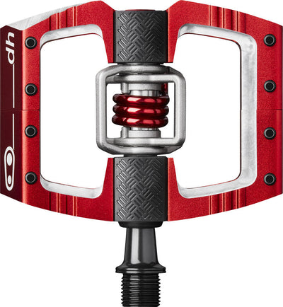 Pedales Crankbrothers Mallet DH - Clipless de Doble Cara de Aluminio Rojo