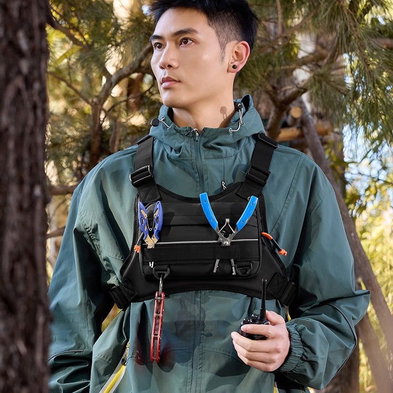 Chaleco Funcional para Hombre con Bolsillos - Bolsa de Viaje Versátil
