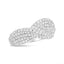 18K White Gold Cluster Diamond Fashion Ring - Size 7