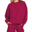 Ensemble de pull à col rond et de shorts en maille Zenana
