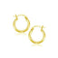 Boucles d'oreilles créoles polies en or jaune 14k - 15 mm