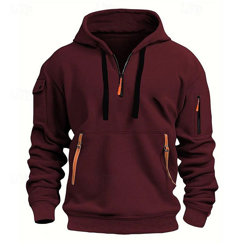Dropped Shoulder Hooded Sweatshirt for All Sizes