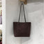 Retro Suede-Like Fabric Handheld Shoulder Tote Bag