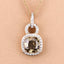 Colgante de Diamante Marrón Certificado IGI de 2.50 Quilates en Oro Amarillo de 18K