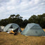 Tienda de Camping de Doble Capa para Cuatro Estaciones con Poste de Aluminio
