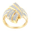 Anillo de cóctel de diamantes en oro amarillo de 10K - Talla 8