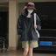 Korean Style Casual Hooded Windbreaker Jacket for Women
