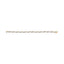 Pulsera de eslabones florales de oro amarillo de 10k con 3.00 Cttw de diamantes