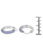Elegant 3.06 Carat Genuine Tanzanite Sterling Silver Earrings