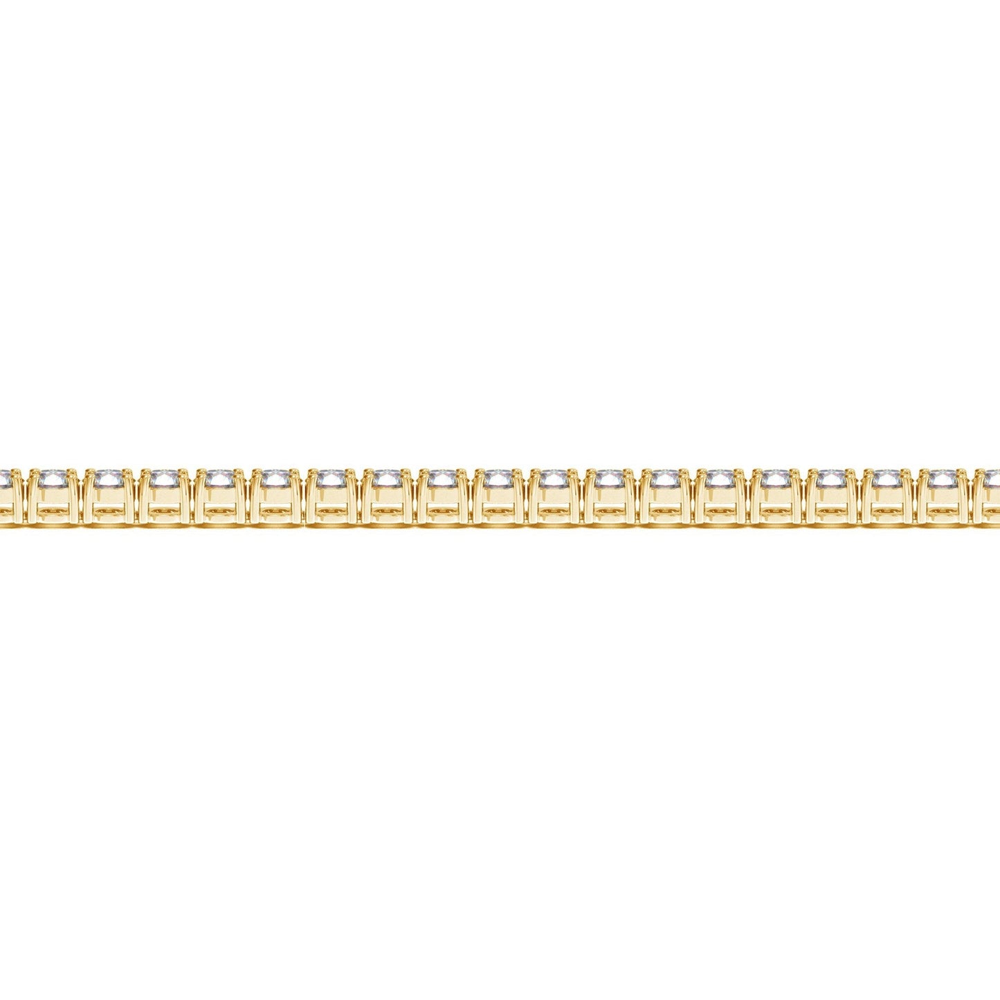 14k Yellow Gold Lab Grown Diamond Tennis Bracelet - 5 cctw