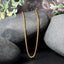 14k Yellow Gold Round Wheat Chain - 2.1mm